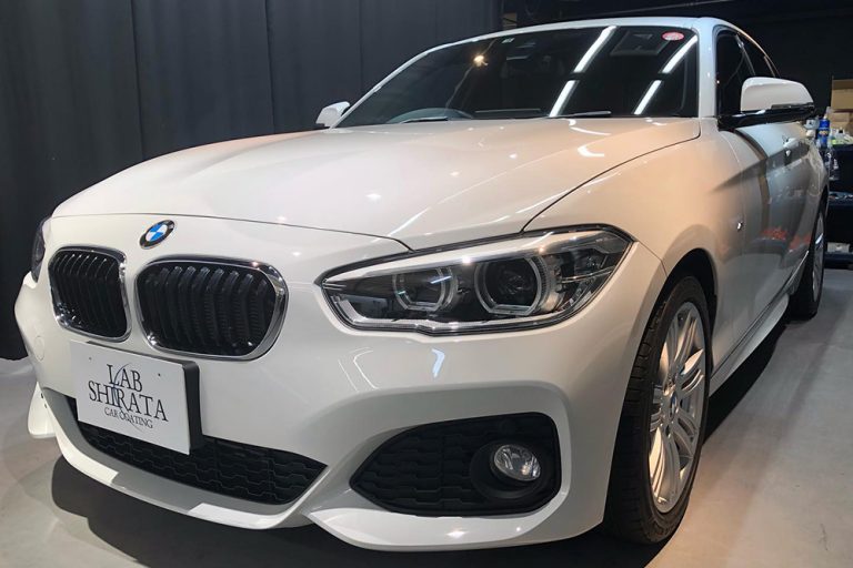 BMW1へガラスコーティングの再施工