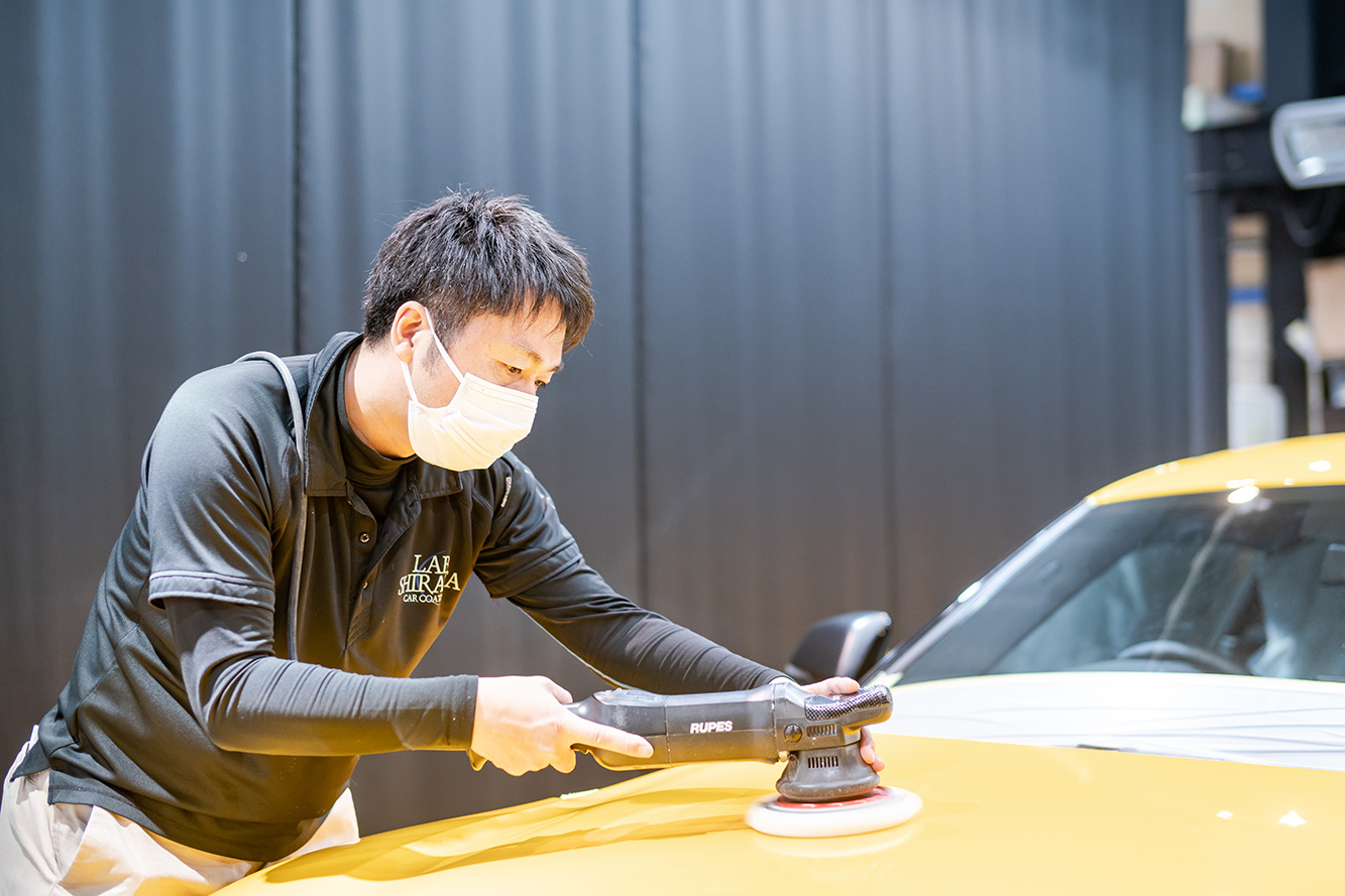 カーコーティング磨き